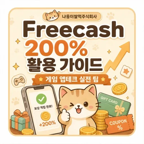Freecash 200% 활용 가이드 이미지