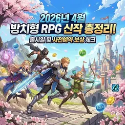 2026년 4월 방치형 RPG 신작 총정리 대표 이미지