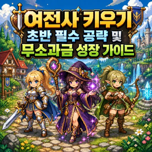 여전사 키우기 초반 필수 공략 및 무소과금 성장 가이드 대표 이미지