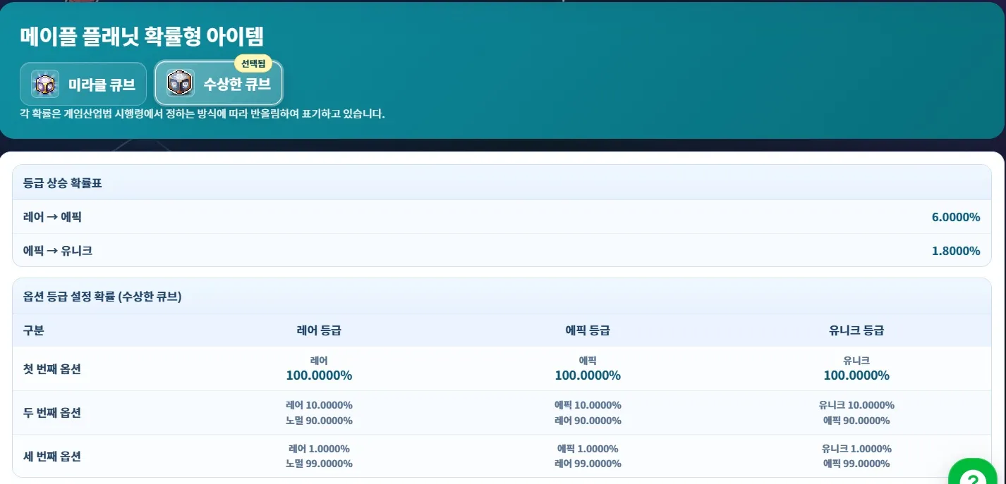 수상한 큐브