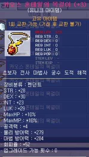카오스 혼목